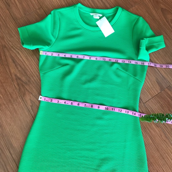 Green H&M Ribbed Dress Size Small - Picture 3 of 6